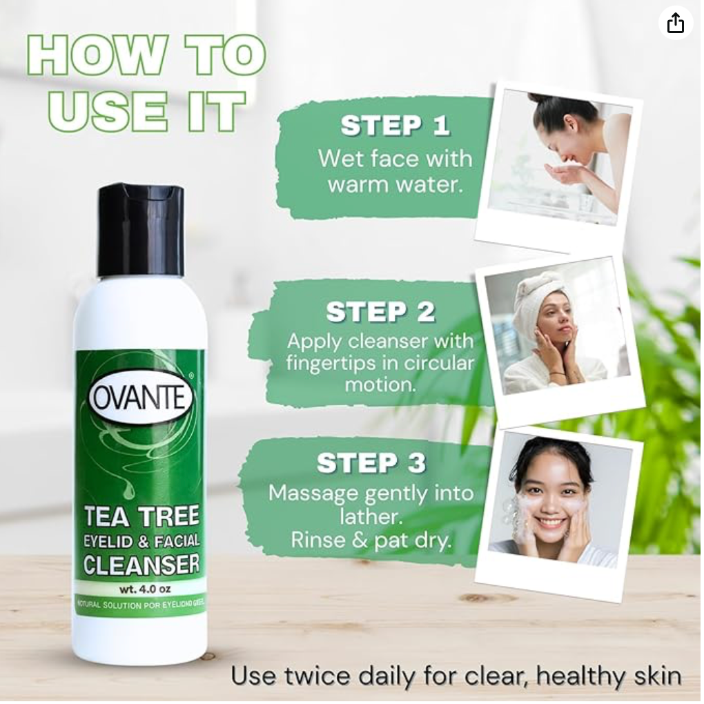 Demodex Tree Tree Oil Cleanser for Eyelids & Face