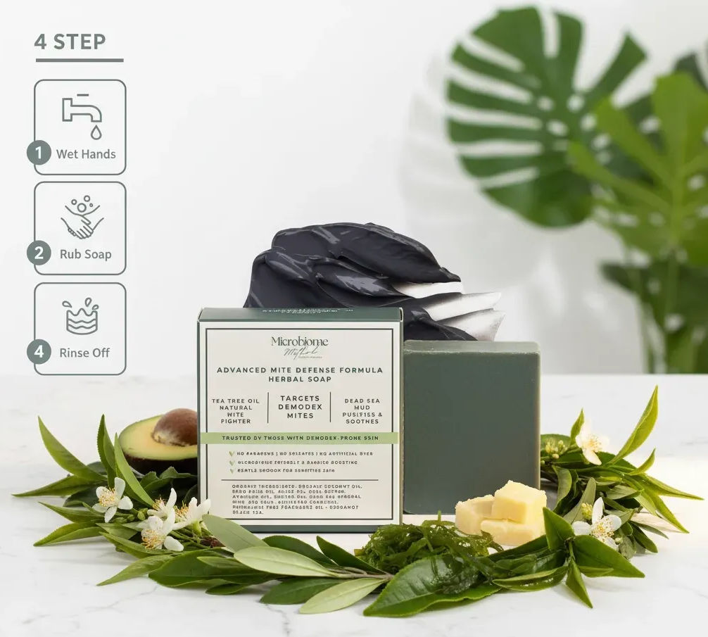 Demodex-Prone Skin Cleansing Bar | Microbiome Method